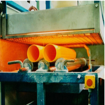 Post molding annealing heater