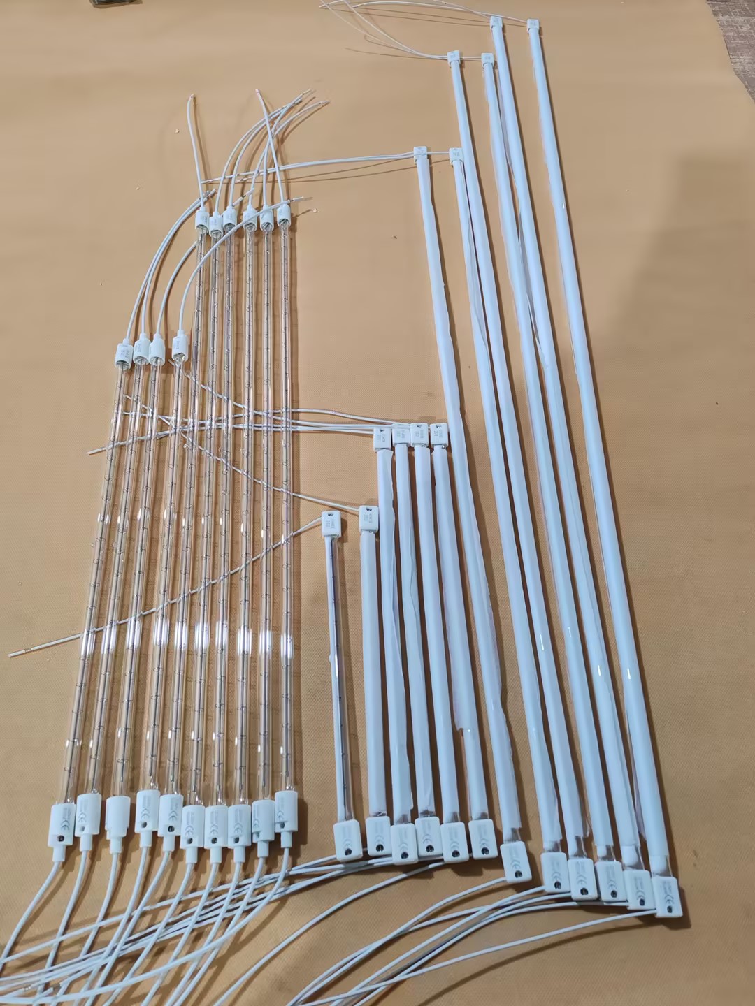 halogen tube warmer for paint drying